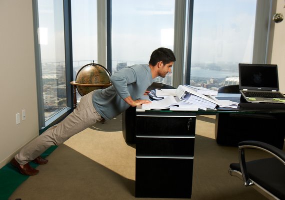 Workout Work 4 Easy Exercises You Can Do At Your Desk Slice